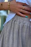 Frame Scoop Hem Pant Washed Rose